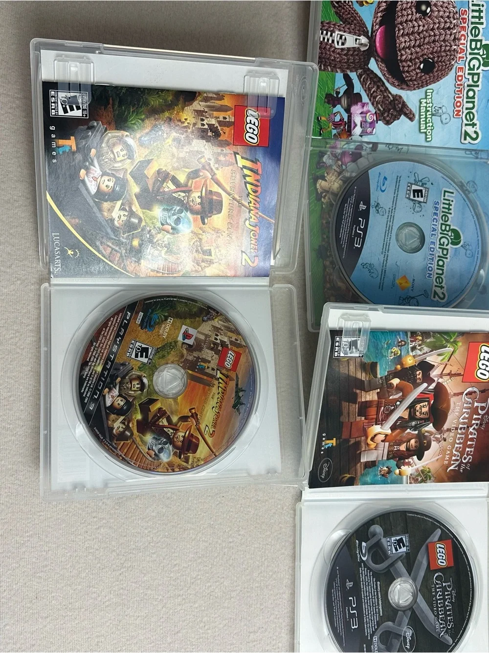 Lot of 5 PS3 games: Littlebigplanet 2, Lego pirates 2…….